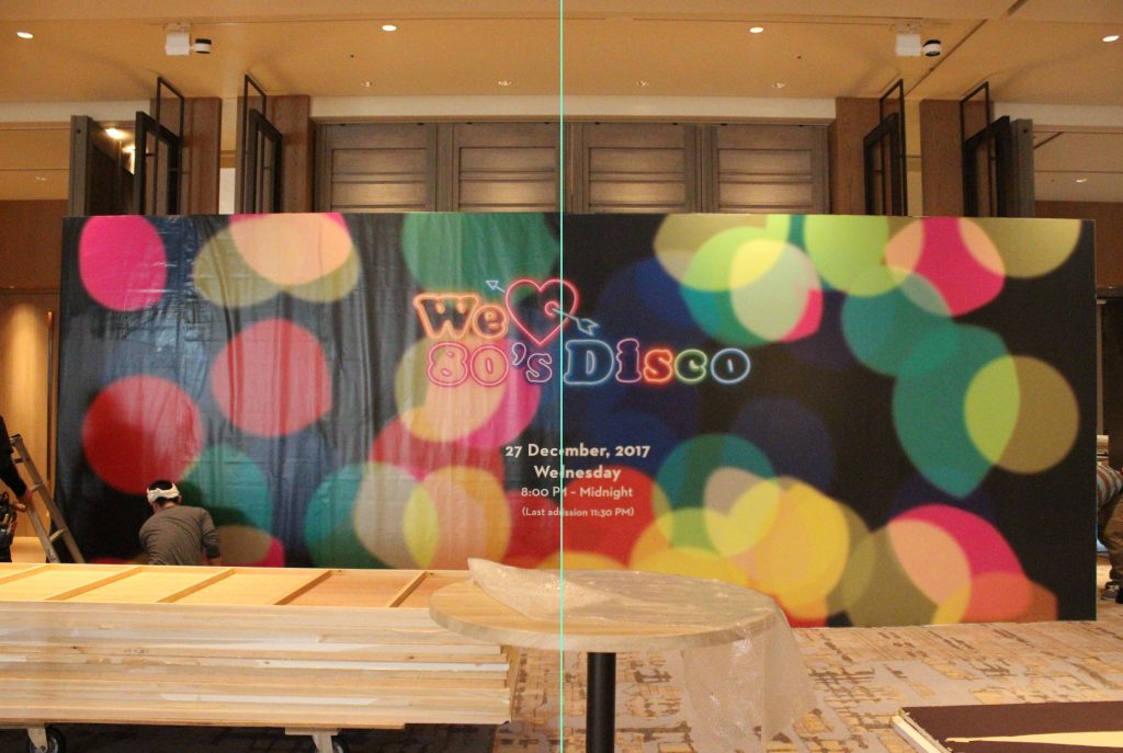 We love 80’s disco _水張り